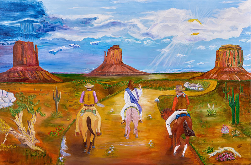 'Sermon on the Mount' painting by Spice Williams-Crosby